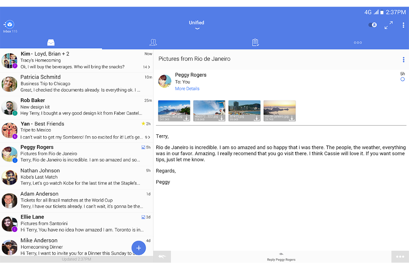 Yahoo email app for android